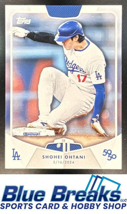 2024 Topps 50/50: Shohei Ohtani [RC] #23 Los Angeles Dodgers