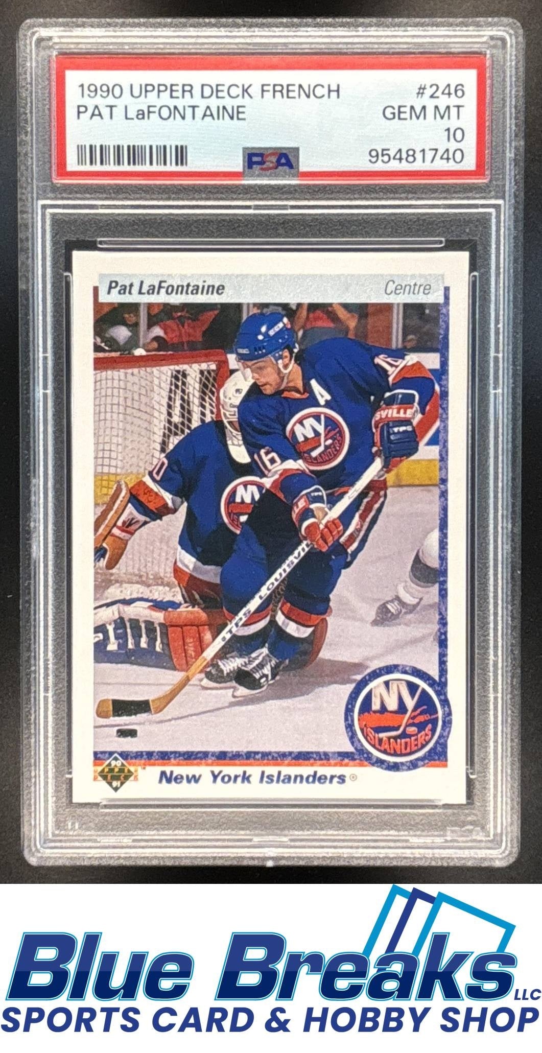 1990-91 Upper Deck Pat LaFontaine [RC] #246 PSA 10 New York Islanders