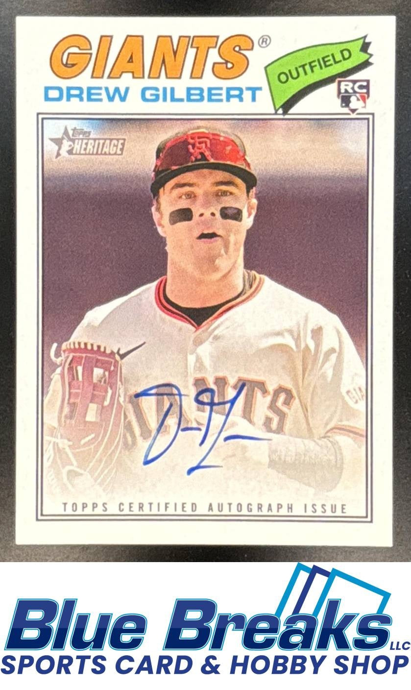 2026 Topps Heritage Real One Auto Drew Gilbert RC #ROA-DG San Francisco Giants