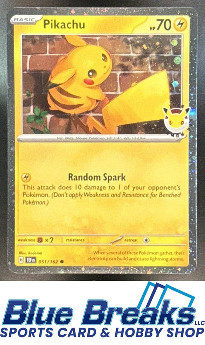 2026 Pokemon Day Cosmos Holo Pikachu #051/162 b