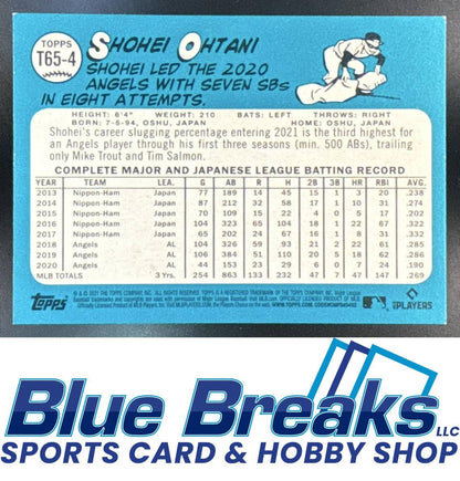2021 Topps 1965 Redux Shohei Ohtani [RC] #T65-4 Los Angeles Angels