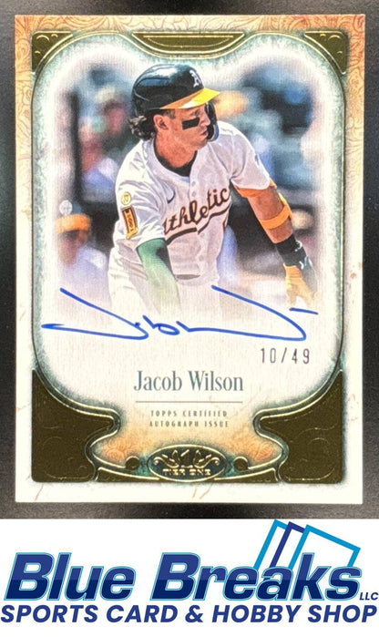 2026 Topps Tier One 2 Auto Jacob Wilson 10/49 #BCA-JWI Las Vegas Athletics