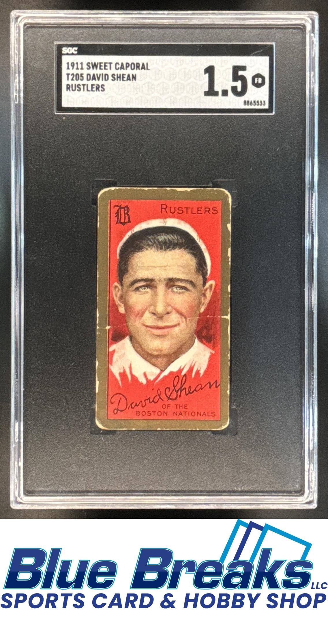 1911 American Tobacco Company T205 Gold Border David Shean #NNO SGC 1.5