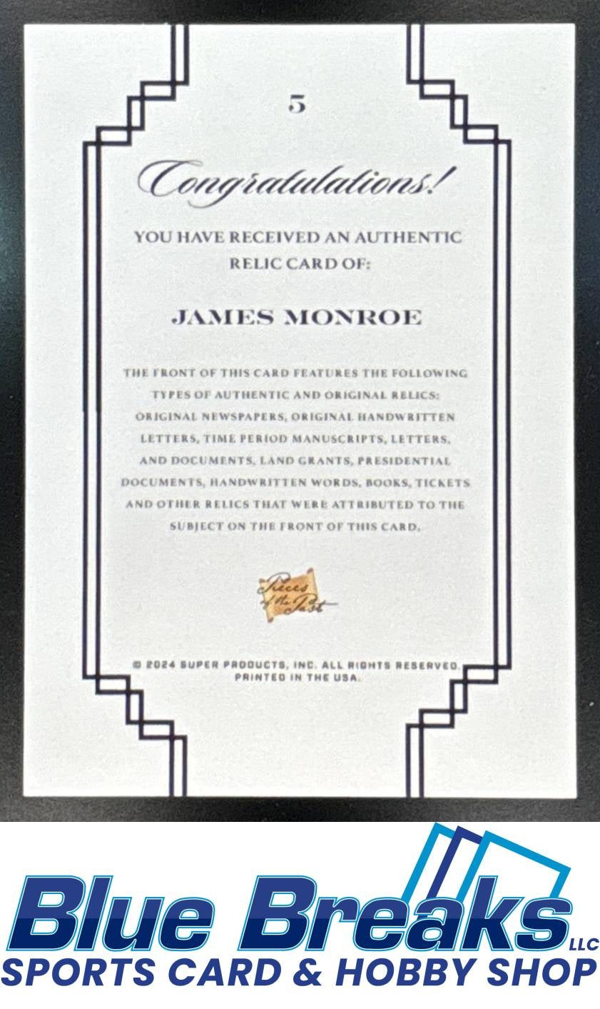 2023 Pieces of the Past James Monroe #5