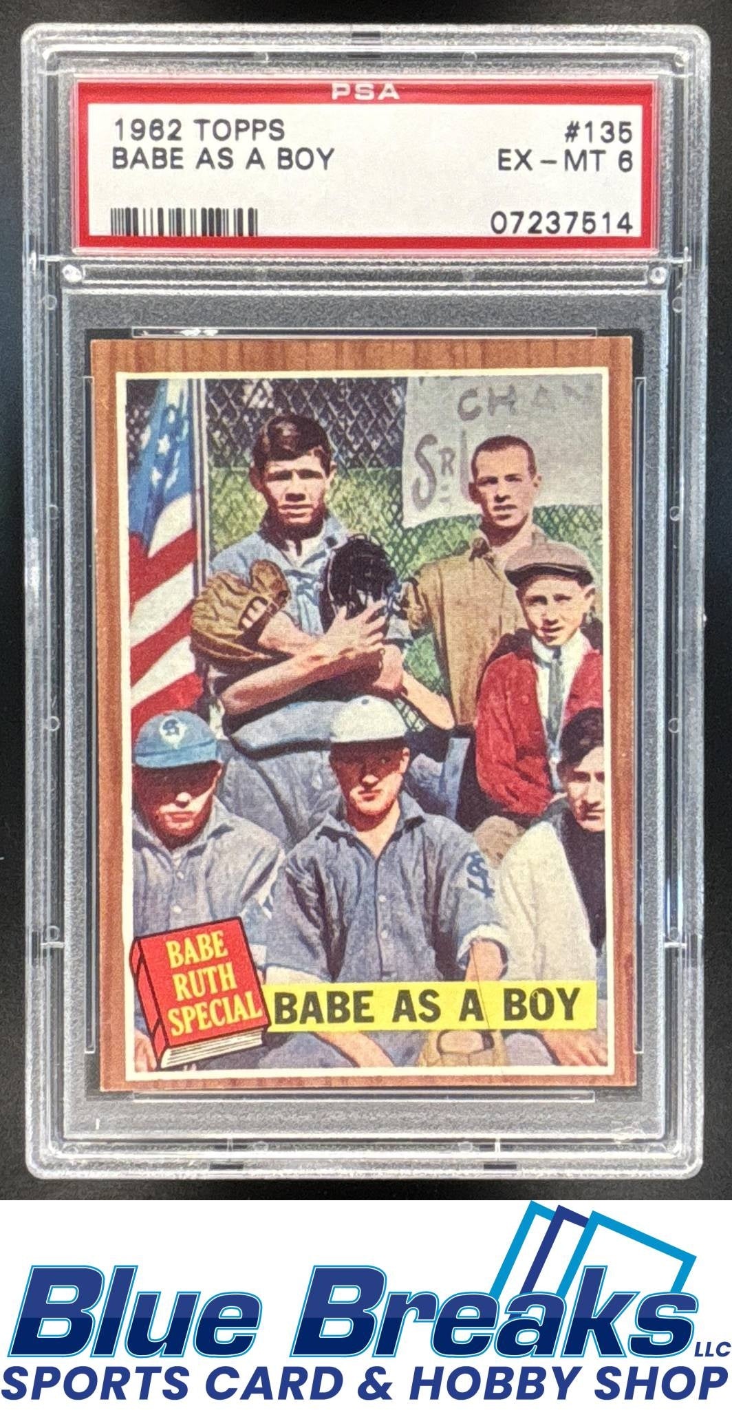 1962 Topps Babe as a Boy [RC] #135a PSA 6