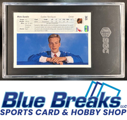 1990-91 Upper Deck Mats Sundin [RC] #365 RC SGC 10