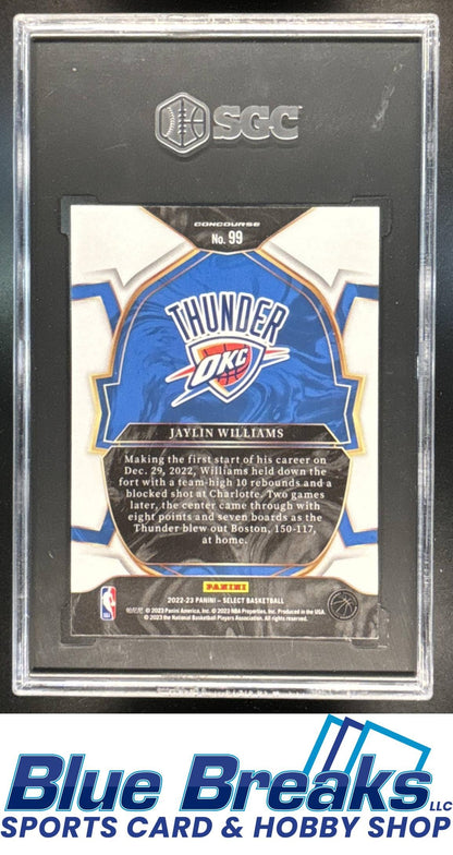 2022 Panini Select Jaylin Williams #99 RC Concourse SGC 9.5 Oklahoma City Thunder
