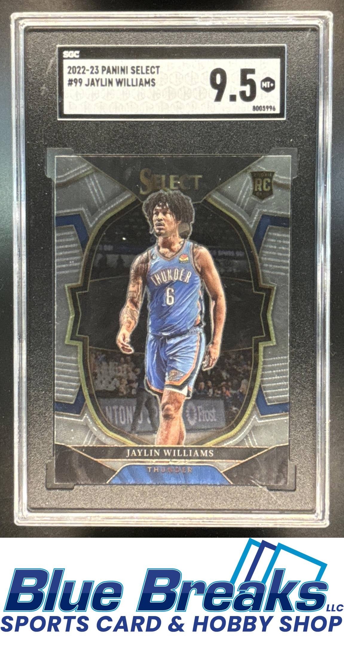 2022 Panini Select Jaylin Williams #99 RC Concourse SGC 9.5 Oklahoma City Thunder