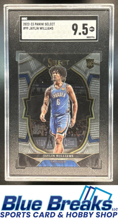 2022 Panini Select Jaylin Williams #99 RC Concourse SGC 9.5 Oklahoma City Thunder