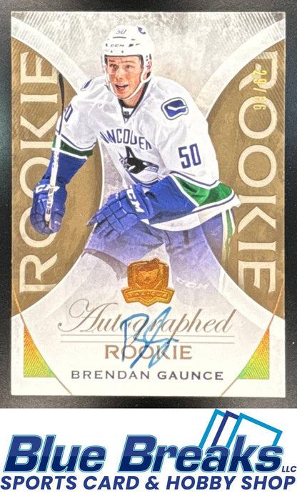 2015 Upper Deck The Cup Brendan Gaunce #189 Gold Spectrum Foil 29/36 Auto RC