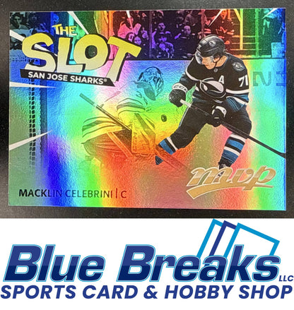 2026-27 Upper Deck MVP The Slot Macklin Celebrini [RC] #TS-2 San Jose Sharks