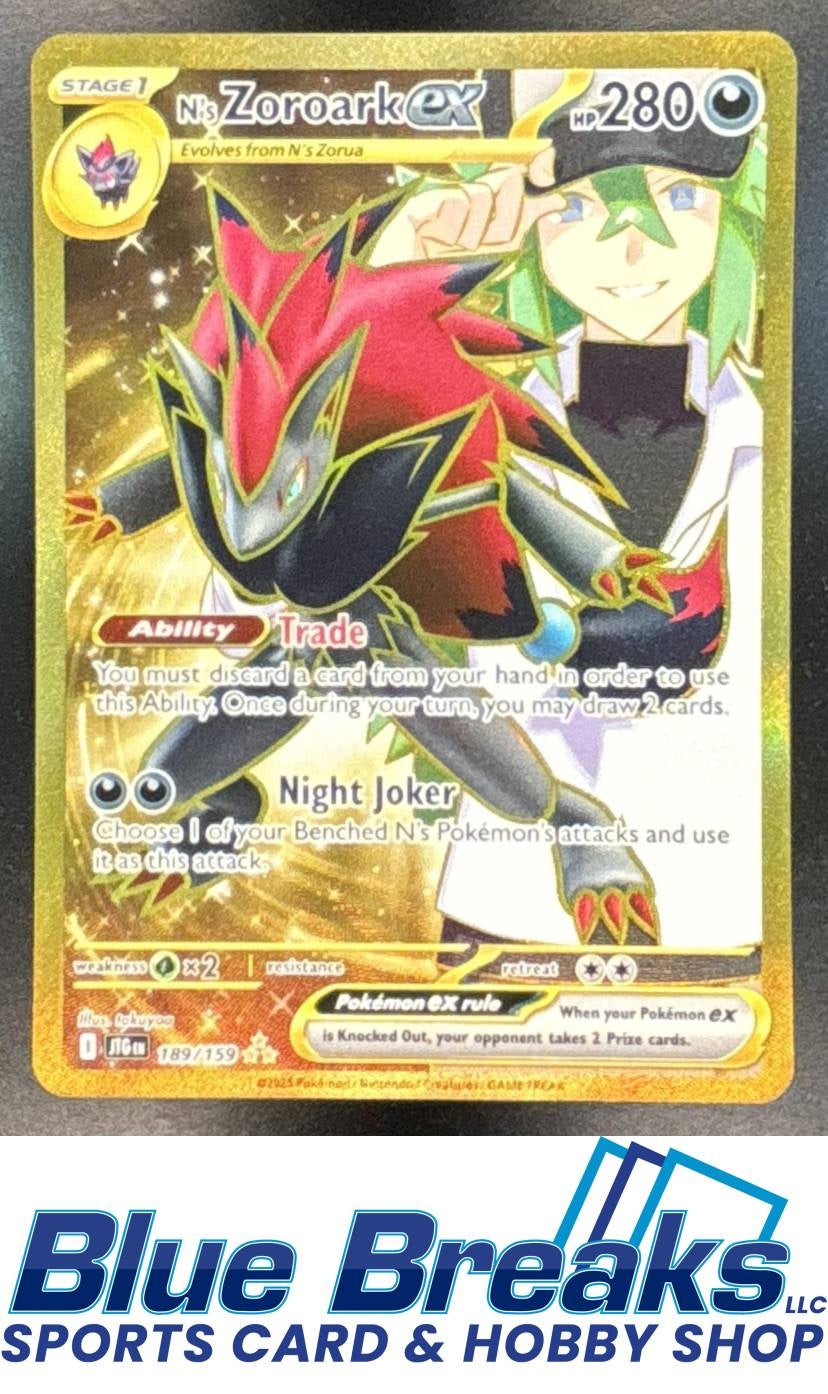 2025 Pokemon Journey Together N's Zoroark ex #189/159