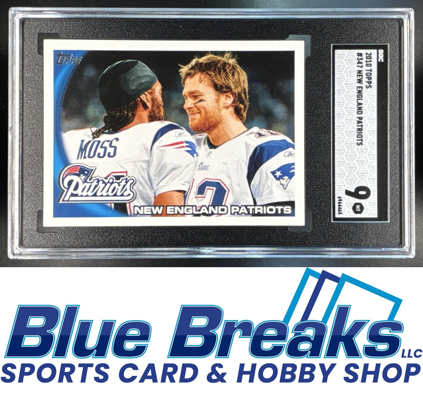 2010 Topps New England Patriots #347 SGC9
