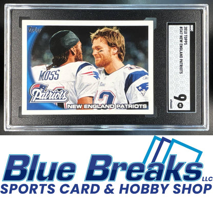 2010 Topps New England Patriots #347 SGC9