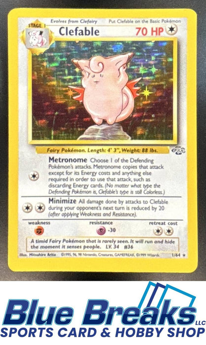 1999 Pokemon Jungle Promos Clefable #1/64