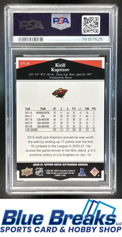 2020 Upper Deck Kirill Kaprizov #UV-35 Ultimate Victory RC PSA 10