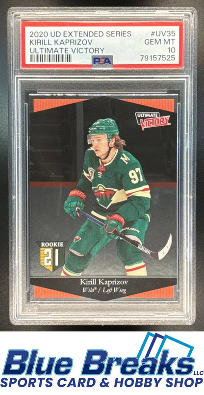 2020 Upper Deck Kirill Kaprizov #UV-35 Ultimate Victory RC PSA 10