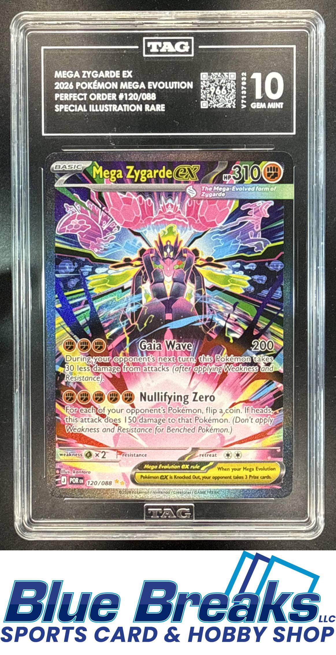 2026 Pokemon Perfect Order Special Illustration Rare Mega Zygarde ex #120/088 TAG 10
