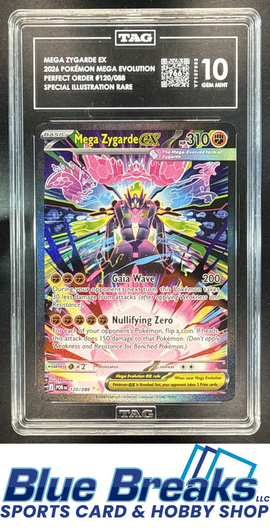2026 Pokemon Perfect Order Special Illustration Rare Mega Zygarde ex #120/088 TAG 10