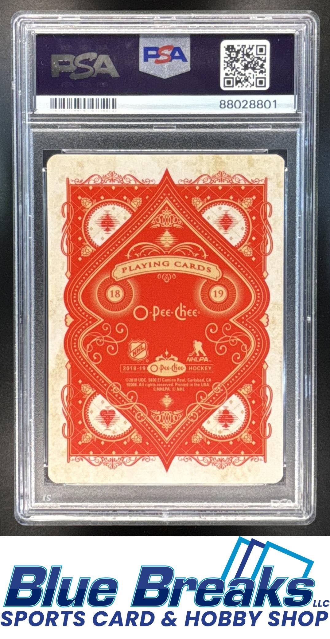 2018-19 O-Pee-Chee Playing Cards Joe Thornton [RC] #6? PSA 10 San Jose Sharks