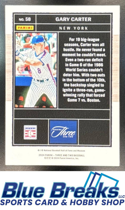 2024 Panini Three and Two Holo Silver Gary Carter 36/49 [RC] #58 New York Mets