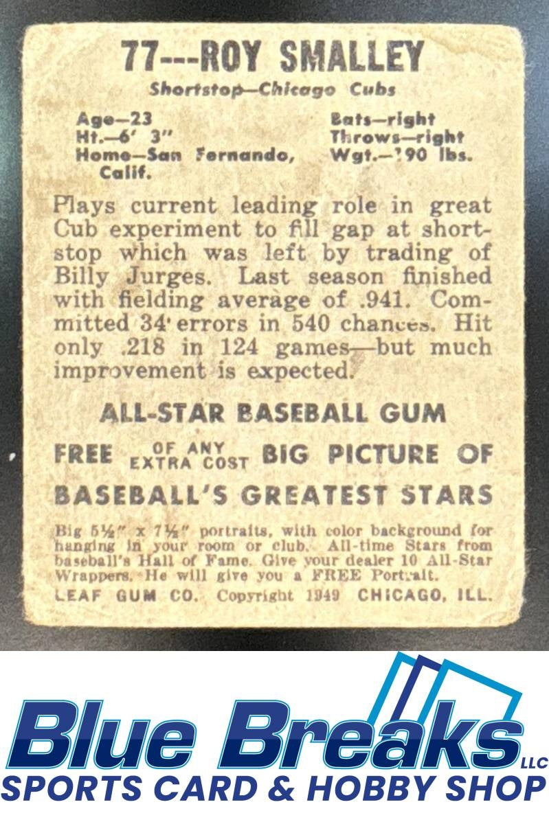 1948 Leaf Roy Smalley #77 Cubs
