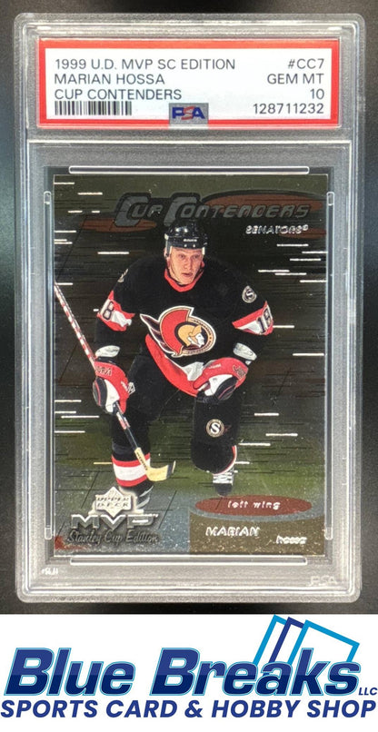 1999 Upper Deck MVP SC Edition Cup Contenders Marian Hossa PSA 10 #CC7 Ice Hockey Senators