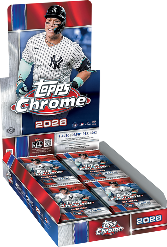 2026 Topps Chrome Baseball Hobby Box - Sealed Wax - Presell