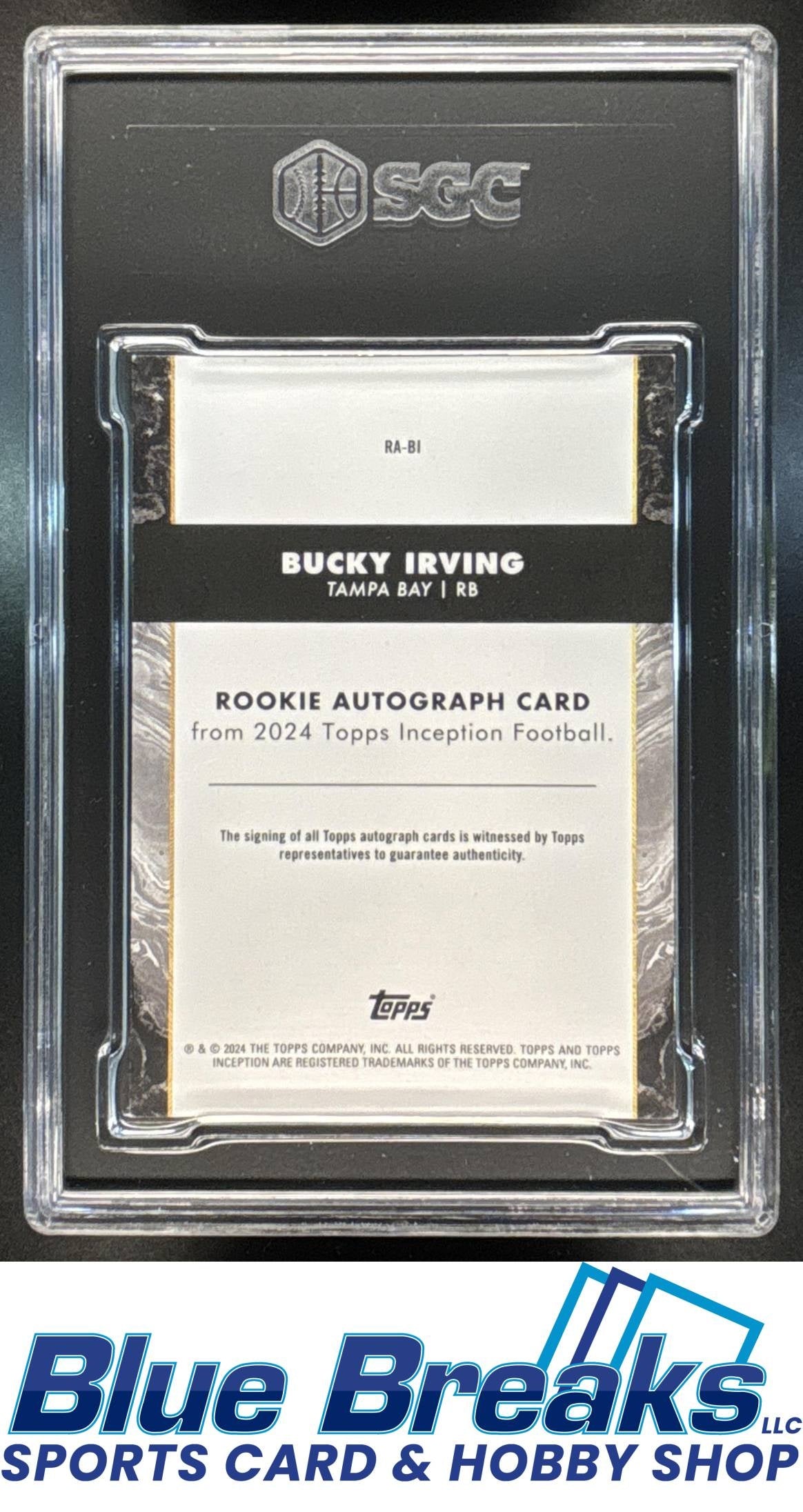 2024 Topps Inception Rookie Auto Bucky Irving RC #RA-BI SGC8.5 Buccaneers