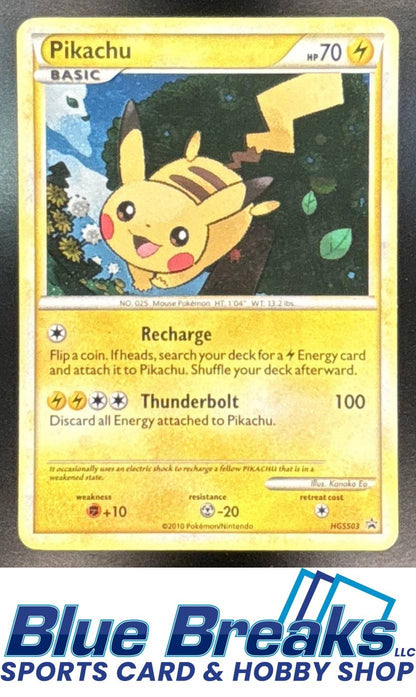 2010 Pokemon HGSS Black Star Promos Pikachu #HGSS03