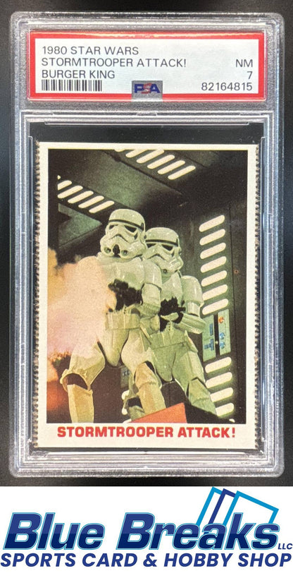 1980 Star Wars Burger King Stormtrooper Attack PSA 7