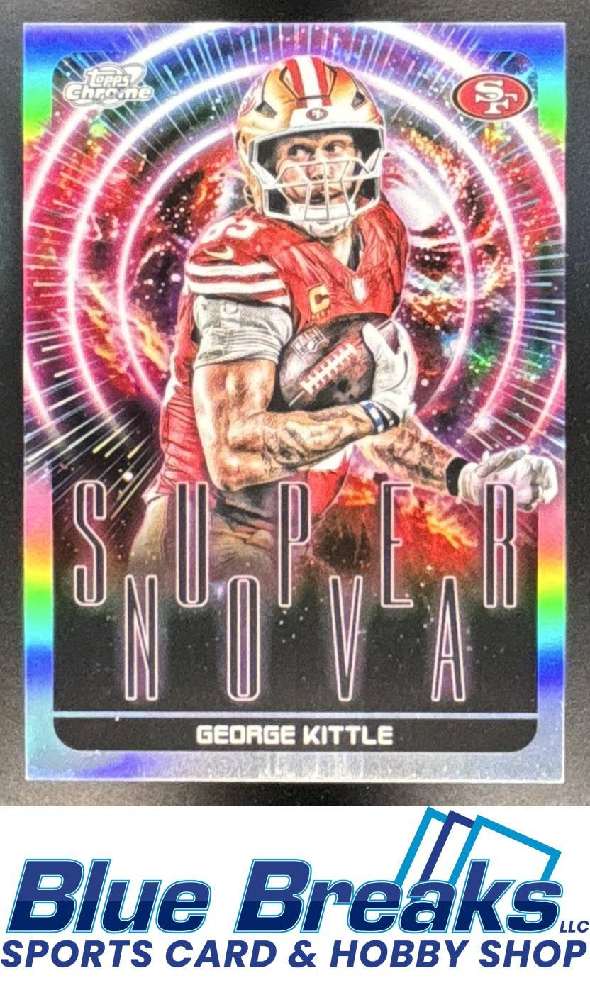 2025 Topps Cosmic Chrome George Kittle #SPN-23 Supernova SP San Francisco 49ers