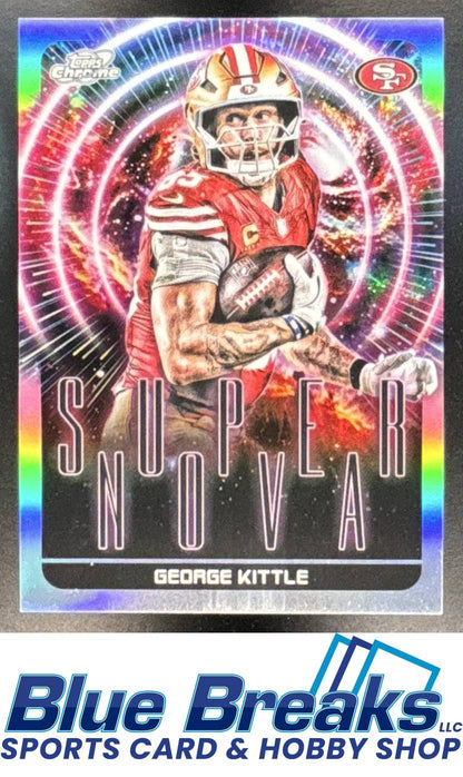 2025 Topps Cosmic Chrome George Kittle #SPN-23 Supernova SP San Francisco 49ers