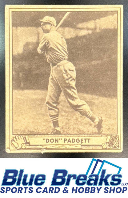 1940 Play Ball Don Padgett [RC] #109 a Cardinals