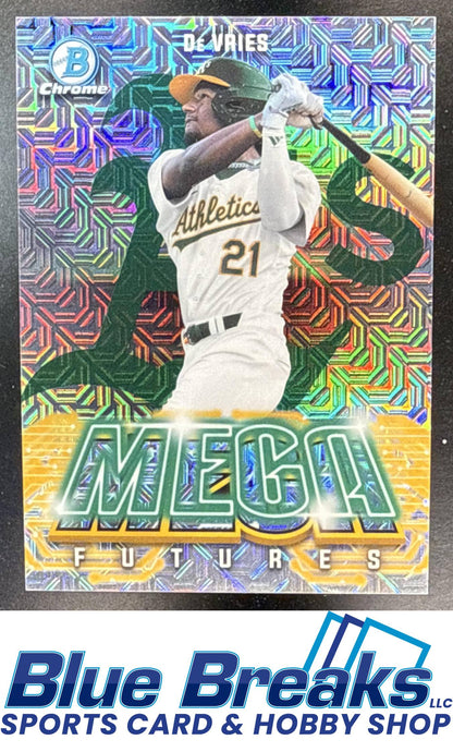 2026 Bowman Mega Box Leo De Vries #MF-24 Futures Chrome Mojo Refractor SSP Las Vegas Athletics