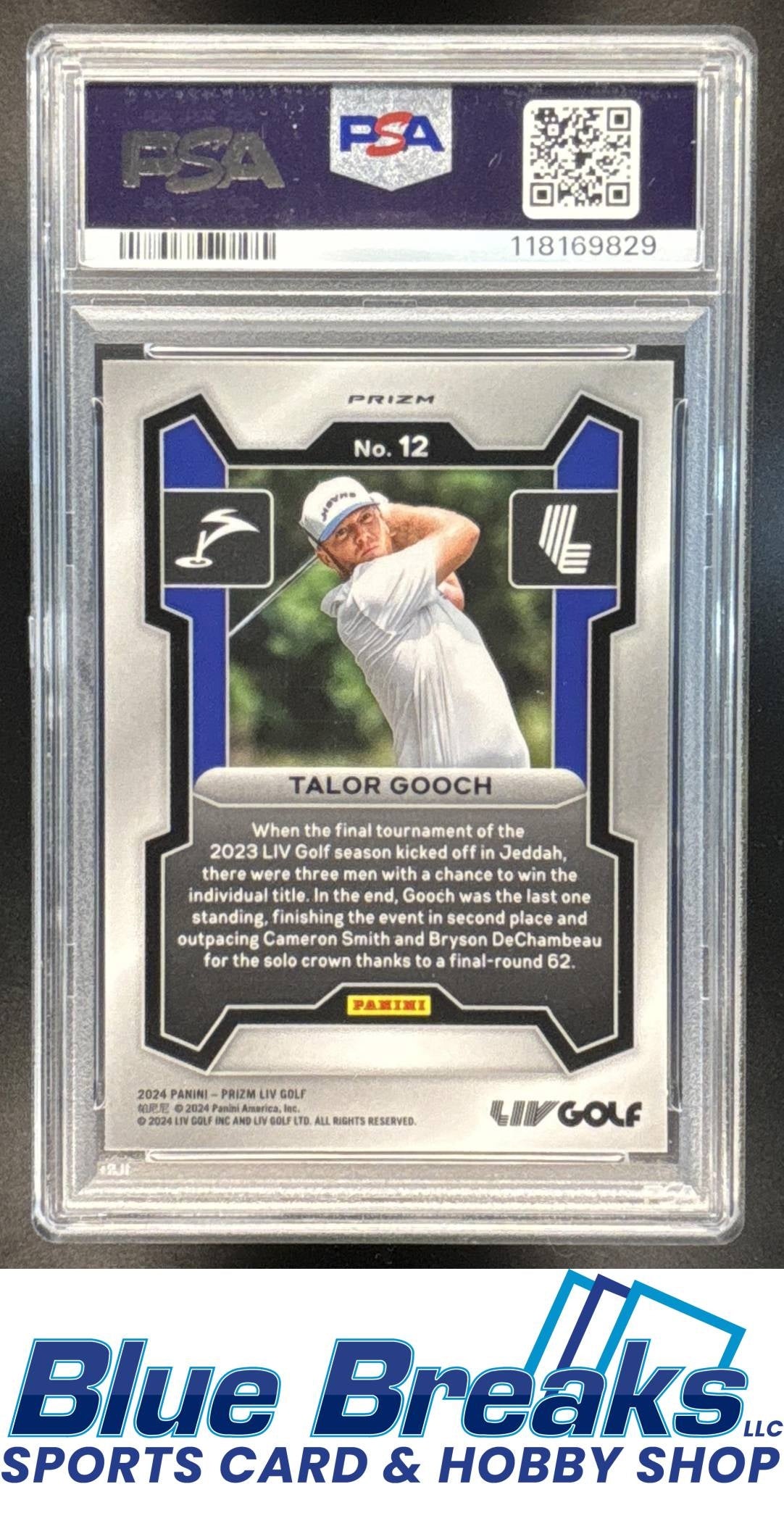 2024 Panini Prizm LIV Silver Talor Gooch RC #12 PSA 9 Smash GC