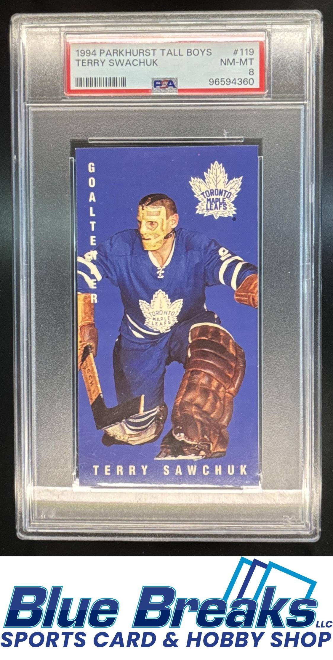 1994 Parkhurst Tall Boys 1964-65 Terry Sawchuk #119 PSA 8 Toronto Maple Leafs