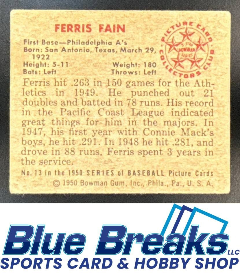 1950 Bowman Ferris Fain [RC] #13