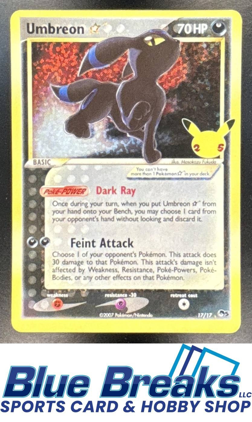2021 Pokemon Sword & Shield Celebrations Classic Collection Umbreon #17/17