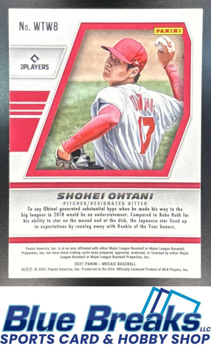 2021 Panini Mosaic Will to Win Shohei Ohtani [RC] #WTW8 Los Angeles Angels