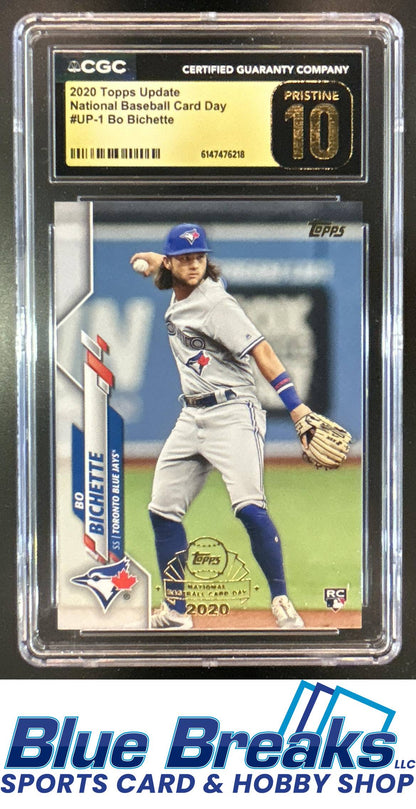 2020 Topps Chrome Bo Bichette #UP-1 Update NBCD Preview RC CGC 10 Toronto Blue Jays