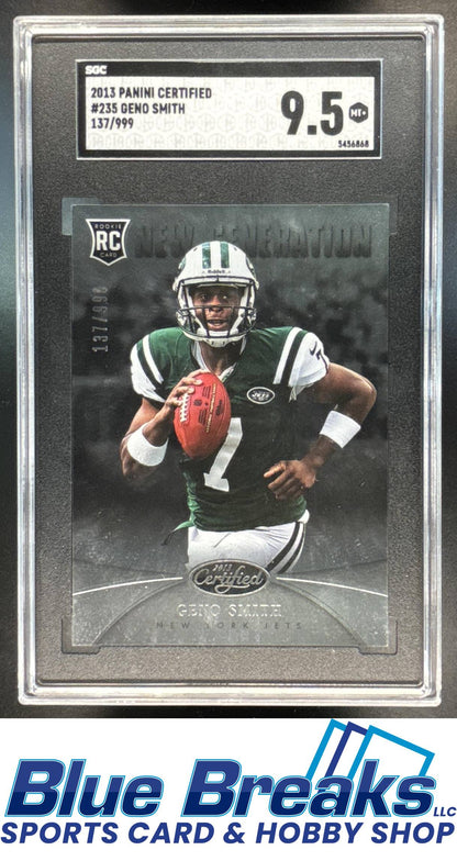 2013 Panini Certified Geno Smith RC 137/999 Rookie #235 SGC 9.5 New York Jets