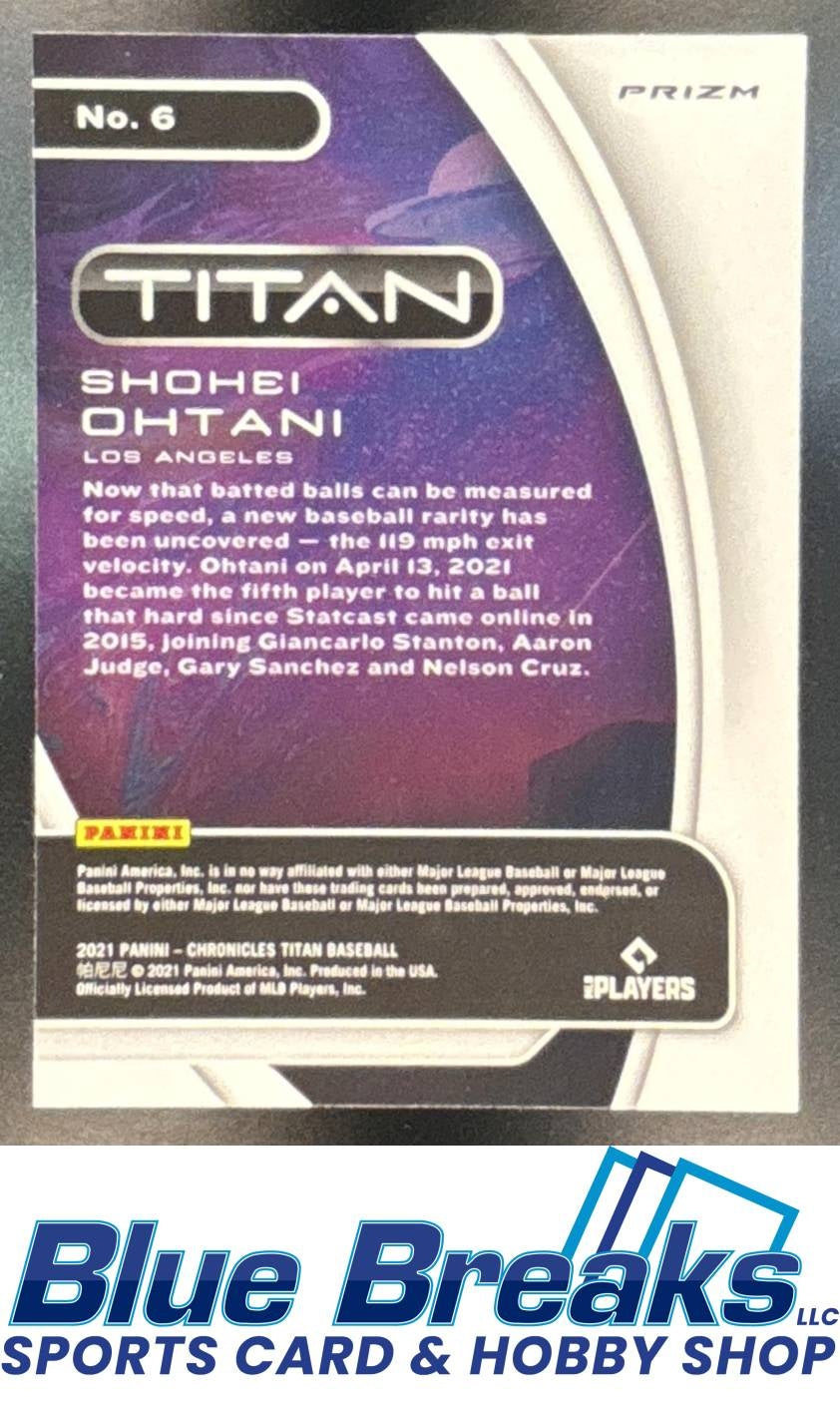 2021 Panini Chronicles Shohei Ohtani #6 Titan Building Blocks