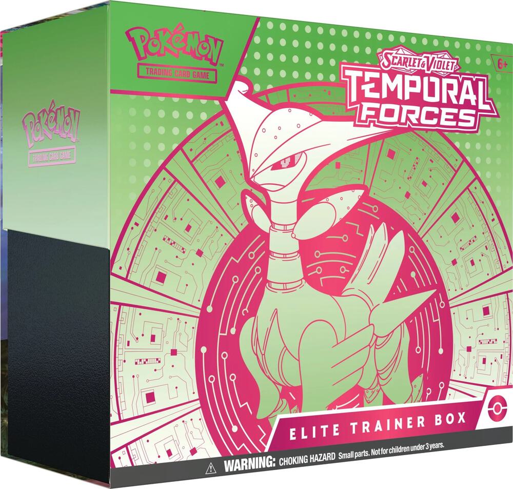 Pokémon - Temporal Forces Elite Trainer Box [Walking Wake] - [Iron Leaves ex] - SV05: Temporal Forces (TEF) - Sealed Wax