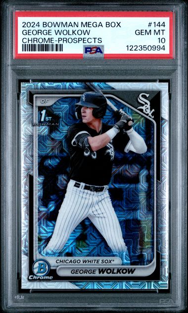 2024 Bowman - Chrome - Prospects - George Wolkow - #BCP-144 - PSA 10 - baseball - White Sox
