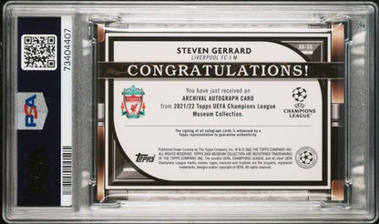2022 Museum Collection - UCL - Steven Gerrard - PSA10 - #AA-SG - Soccer - Liverpool