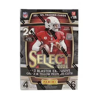 2021 Panini Select Football Blaster Box (Green & Yellow Prizms!) - Sealed Wax