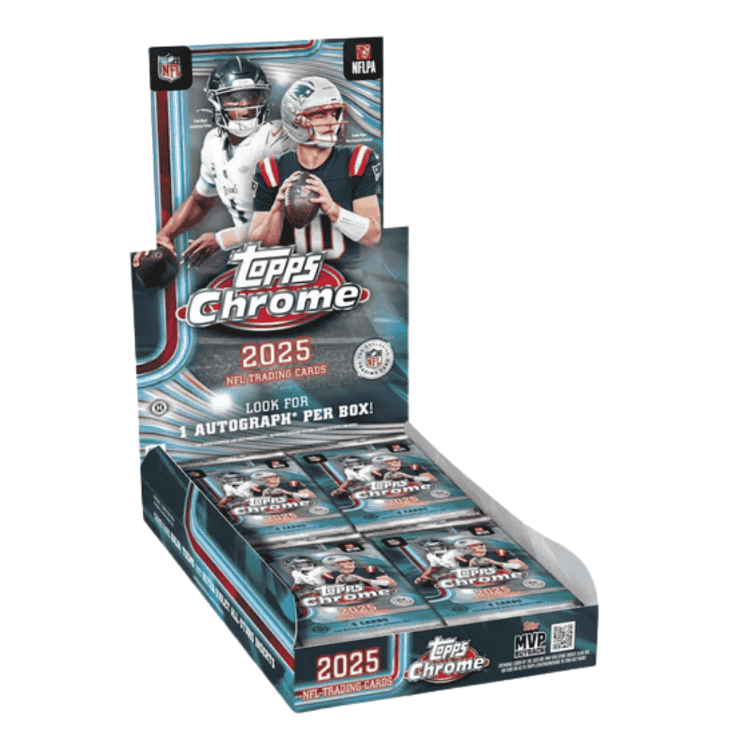 2025 Topps Chrome Football Hobby Box - Sealed Wax
