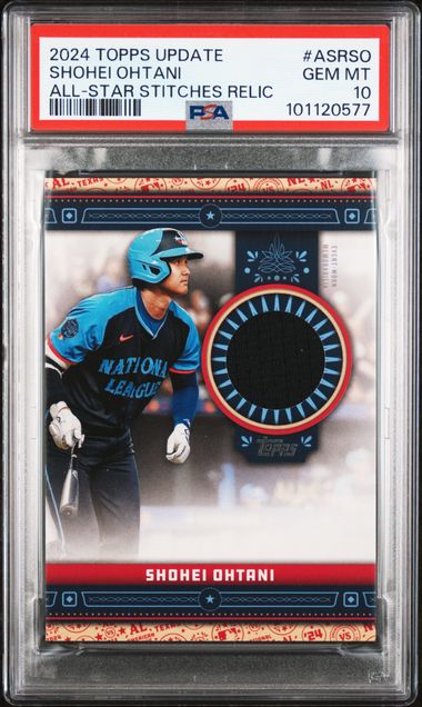 2024 Topps Update - All-Star Stitches Relic - Shohei Ohtani - ASR-SO - PSA 10 - Baseball - Dodgers