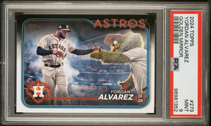 2024 Topps Series One - Golden Mirror - Yordan Alvarez - #273 - PSA 9 - Baseball - Astros